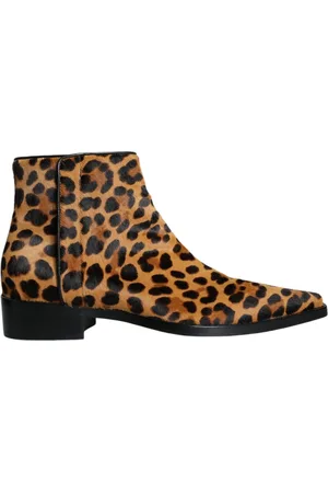 Dolce & Gabbana Buty, Kobieta, Wielobarwność, 35 1/2 EU, Skóra, Leopardowa Cholewka Zamszowa Buty Skóra