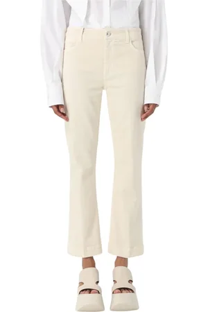 Sportmax Jeansy, Kobieta, Beżowy, W27, Czarne Dzwony dla Kobiet