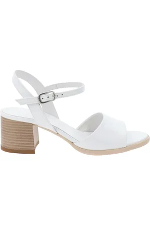 Nero Giardini Buty, Kobieta, Biały, 37 EU, Letnie Sandały Skórzane Stylowy Komfort