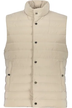 MOORER Kurtki, Mężczyzna, Beżowy, 2XL, Kurtka Puchowa z Podszewką