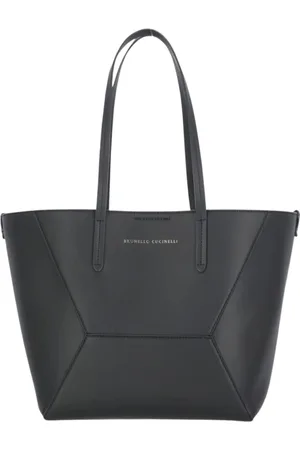 Brunello Cucinelli Torebki, Kobieta, Czarny, ONE SIZE, Luksusowa Torba Skórzana