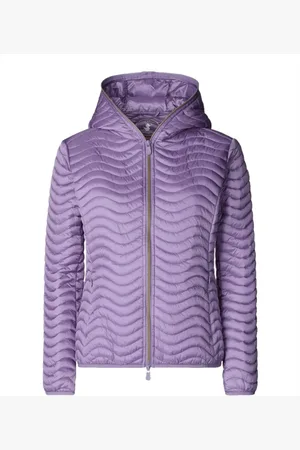 save the duck Kurtki, Kobieta, Fioletowy, 2XL, Nylon, Kurtka Melody Hooded Pikowana