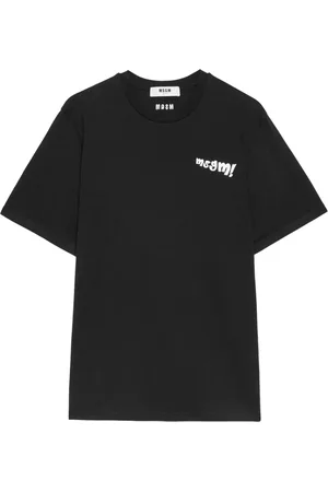 Msgm Koszulki, Mężczyzna, Czarny, M, Czarne T-shirty i Pola