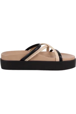Ancient Greek Sandals Buty, Kobieta, Czarny, 36 EU, Sandał Krzyżowy z Paskami