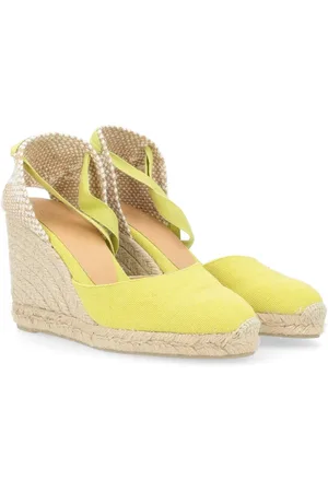 Castaner Buty, Kobieta, Żółty, 41 EU, Kliny z Kanwy Styl Ciber