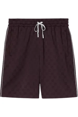 Gucci Szorty, Mężczyzna, Czerwony, S, Czerwone Szorty Jacquard z Elastycznym Pasem
