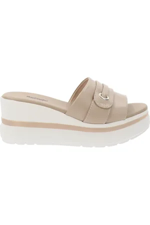 Nero Giardini Buty, Kobieta, Beżowy, 39 EU, Skórzane Sandały Damskie Eleganckie Komfort