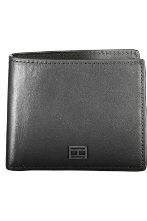 Tommy Hilfiger Akcesoria, Mężczyzna, Czarny, ONE SIZE, Portfel Męski Czarny Sloty Logo