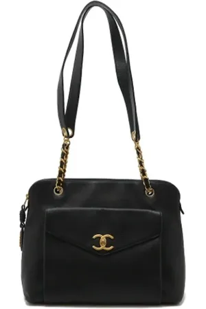 CHANEL Pre-owned, Kobieta, Czarny, ONE SIZE, Skóra, Pre-owned skórzane torby na ramię