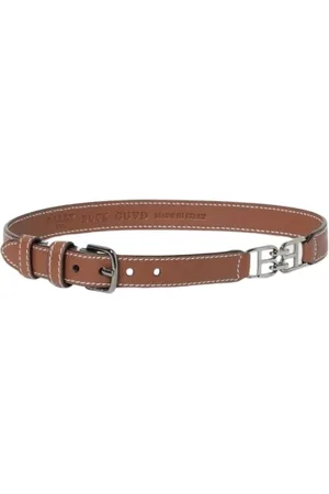 Bally Akcesoria, Kobieta, brązowy, ONE SIZE, Pasek Skórzany z Metalową Sprzączką