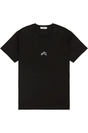 Givenchy Koszulki, Mężczyzna, Czarny, S, Koszulka z haftowanym logo
