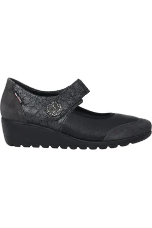 Mephisto Buty, Kobieta, Szary, 42 1/2 EU, Wygodne baleriny z szerokim profilem - Szary