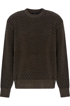 Armani Exchange Swetry, Mężczyzna, brązowy, S, Stylowe Swetry dla Modnego Wyglądu
