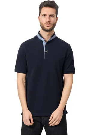 Bugatti Koszulki, Mężczyzna, Niebieski, M, Niebieskie Polo T-shirty i Pola