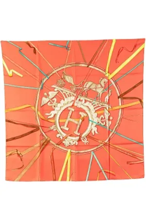 Hermès Pre-owned, Kobieta, Pomarańczowy, ONE SIZE, Pre-owned Silk scarves