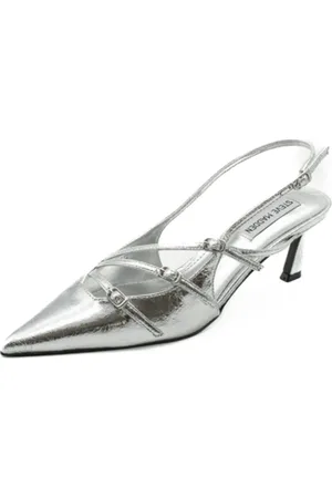 Steve Madden Buty, Kobieta, Szary, 39 EU, Liana Srebrne Buty na Obcasie