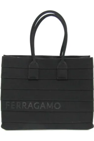 Salvatore Ferragamo Pre-owned, Kobieta, Czarny, ONE SIZE, Pre-owned Canvas totes