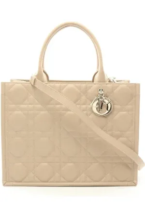 Dior Pre-owned, Kobieta, Beżowy, ONE SIZE, Skóra, Pre-owned Leather totes