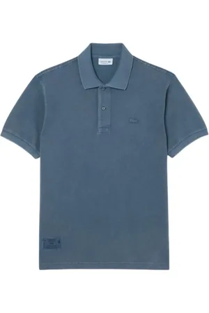 Lacoste Koszulki, Mężczyzna, Niebieski, 2XL, Bawełna, Klasyczne Polo L.12.12 z Efektem Prania