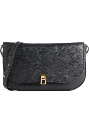 Coccinelle Torebki, Kobieta, Czarny, ONE SIZE, Czarna Skórzana Torba Styl Magie