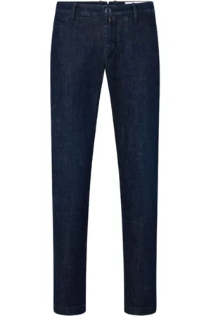 Jacob Cohen Jeansy, Mężczyzna, Niebieski, W38, Niebieskie wąskie spodnie chino Aw 23