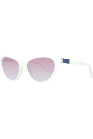 GANT Akcesoria, Kobieta, Biały, ONE SIZE, Okulary przeciwsłoneczne Cat Eye dla kobiet Brązowy Gradient