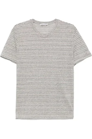 D.A. Daniele Alessandrini Koszulki, Mężczyzna, Szary, L, Brązowy T-shirt z okrągłym dekoltem