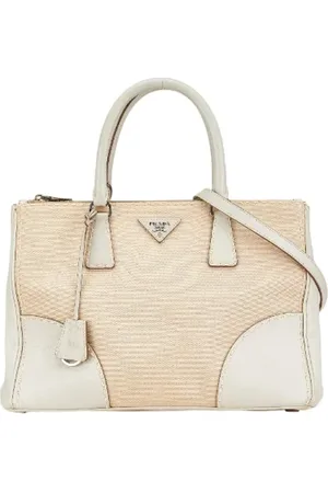 Prada Pre-owned, Kobieta, Beżowy, ONE SIZE, Pre-owned Canvas prada-bags