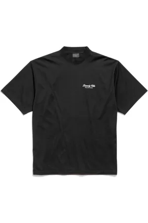 Balenciaga Koszulki, Mężczyzna, Czarny, L, Len, Vintage Jersey Unisex Crewneck T-Shirt