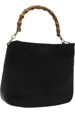 Gucci Pre-owned, Kobieta, Czarny, ONE SIZE, Zamsz, Pre-owned Suede handbags