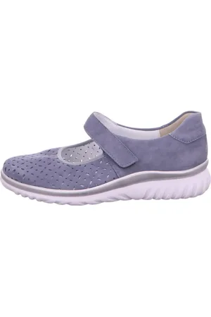Semler Buty, Kobieta, Fioletowy, 36 EU, Niebieskie Sneakersy z Weluru
