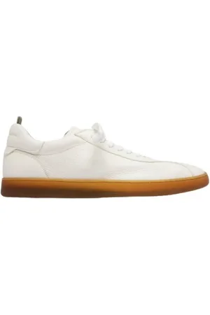 Officine creative Buty, Mężczyzna, Biały, 40 EU, Białe Skórzane Sneakersy Minimalistyczny Design