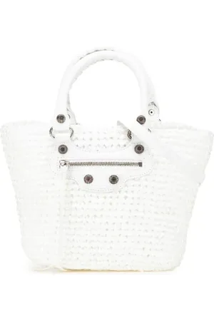 Balenciaga Pre-owned, Kobieta, Biały, ONE SIZE, Len, Pre-owned Leather balenciaga-bags