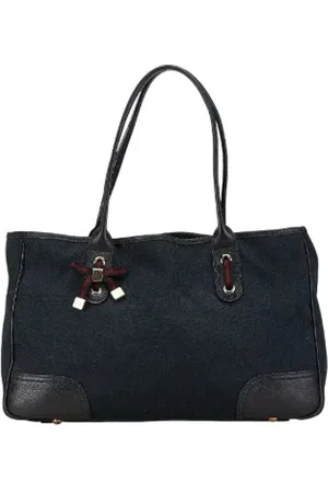 Gucci Pre-owned, Kobieta, Niebieski, ONE SIZE, Skóra, Pre-owned Canvas totes