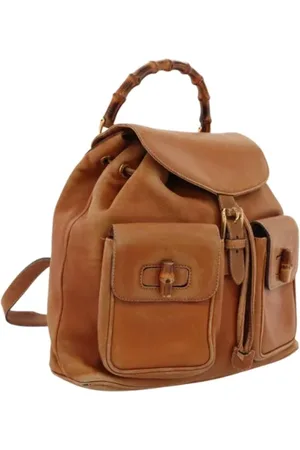 Gucci Pre-owned, Kobieta, brązowy, ONE SIZE, Skóra, Pre-owned Leather backpacks
