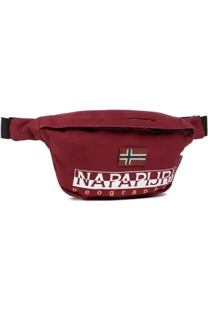 Napapijri Torebki, Mężczyzna, Czerwony, ONE SIZE, Bawełna, Czerwony Bawełniany Pas Hering