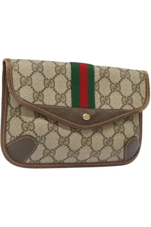 Gucci Pre-owned, Kobieta, Beżowy, ONE SIZE, Skóra, Pre-owned Canvas gucci-bags