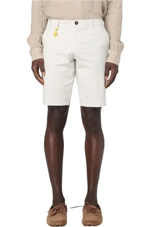 Manuel Ritz Szorty, Mężczyzna, Biały, L, Jasnoniebieskie Casual Shorts Stylowy Komfort