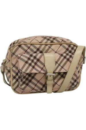 Burberry Pre-owned, Kobieta, Różowy, ONE SIZE, Nylon, Pre-owned Nylon shoulder-bags