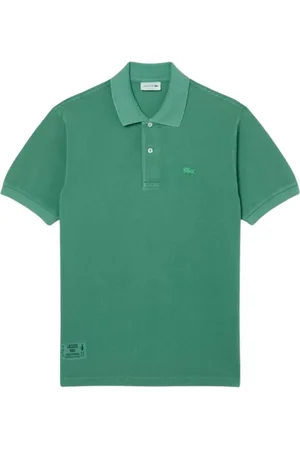 Lacoste Koszulki, Mężczyzna, Zielony, XL, Bawełna, Klasyczny Polo L.12.12 z Efektem Prania