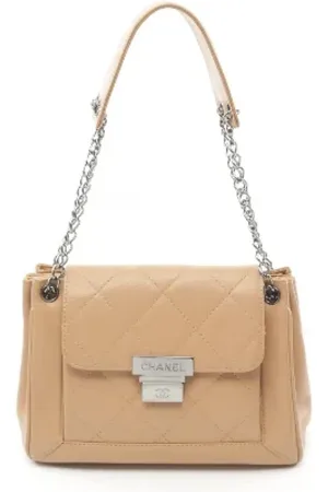 CHANEL Pre-owned, Kobieta, Beżowy, ONE SIZE, Skóra, Pre-owned Skórzane torebki
