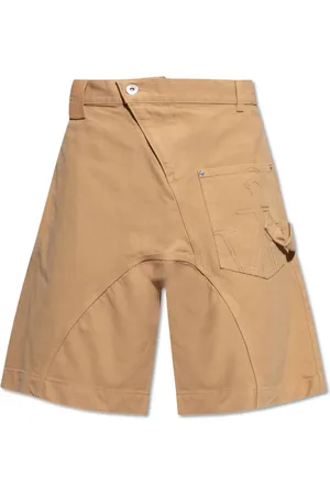 J.W.Anderson Szorty, Mężczyzna, Beżowy, M, Bawełna, Twisted Workwear Shorts