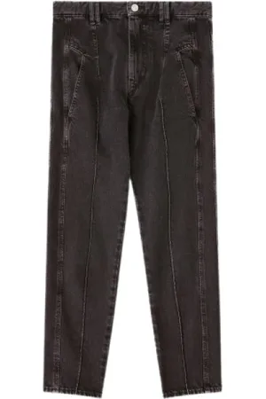 Isabel Marant Jeansy, Kobieta, Czarny, L, Denim, Dżinsy o prostym kroju