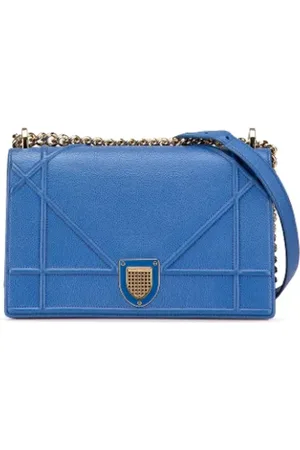 Dior Pre-owned, Kobieta, Niebieski, ONE SIZE, Skóra, Pre-owned Leather crossbody-bags