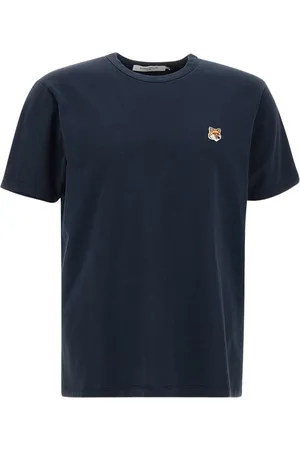 Maison Kitsuné Koszulki, Mężczyzna, Niebieski, M, Bawełna, T-Shirt