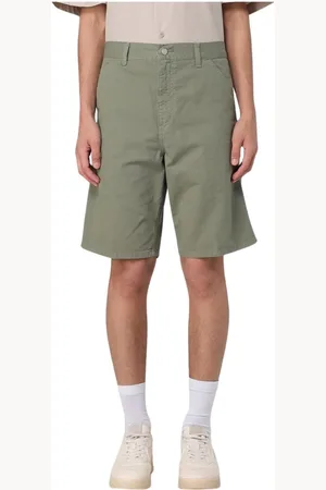 Carhartt Szorty, Mężczyzna, Zielony, W30, Zielone Bawełniane Spodnie Relaksacyjne