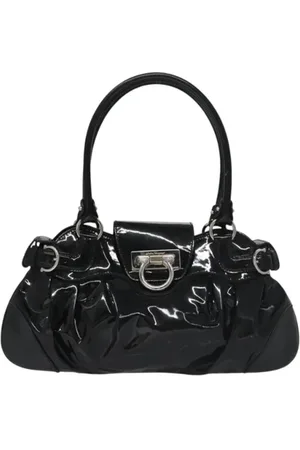 Salvatore Ferragamo Pre-owned, Kobieta, Czarny, ONE SIZE, Pre-owned Canvas handbags