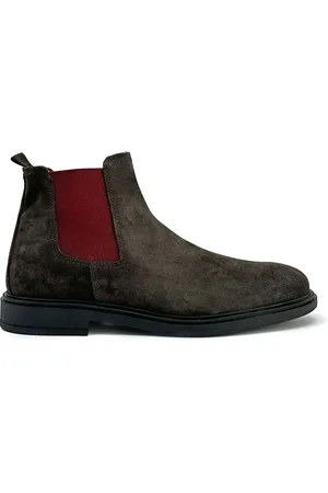 Duca Di Morrone Buty, Mężczyzna, brązowy, 44 EU, Zamsz, Męskie Zamszowe Botki, Włoskie Rzemiosło