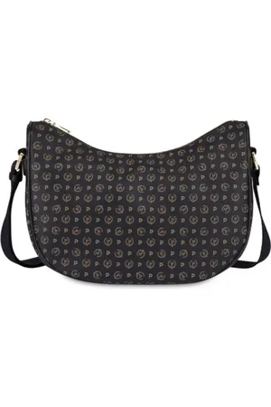 Pollini Torebki, Kobieta, Czarny, ONE SIZE, Torba Hobo Heritage PVC