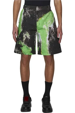 44 Label Group Szorty, Mężczyzna, Wielobarwność, L, Casual Shorts z Abstrakcyjnym Nadrukiem